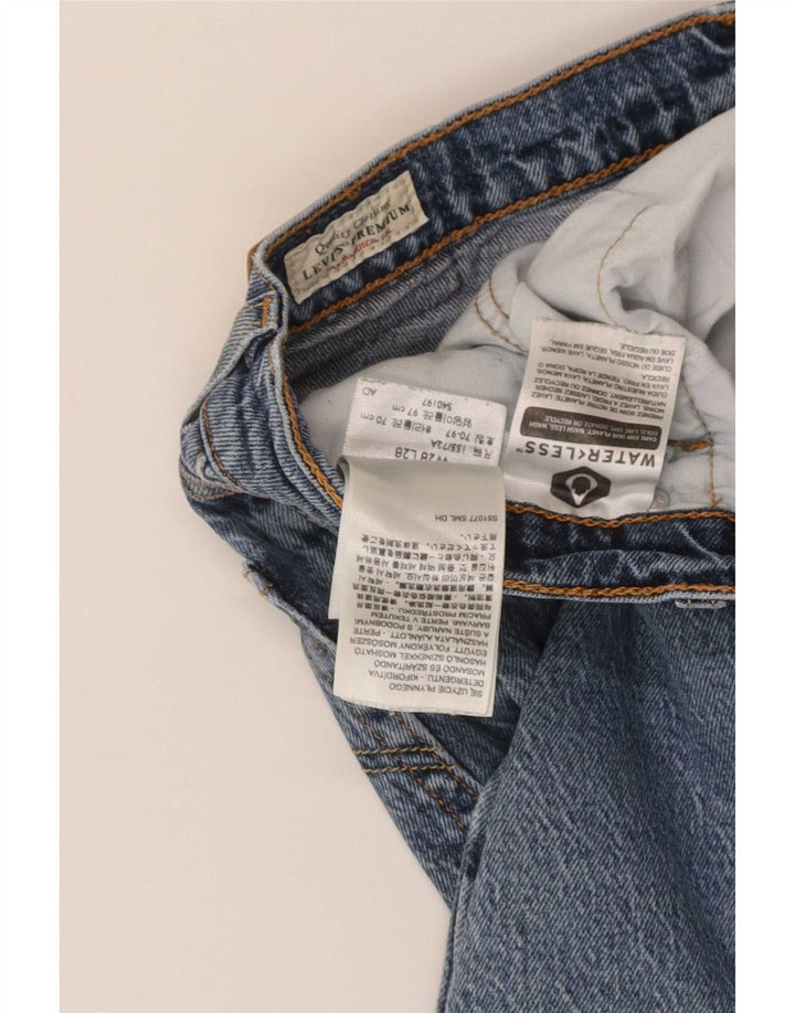 Levi's Mens 501 Straight Jeans W28 L28 Blue Cotton