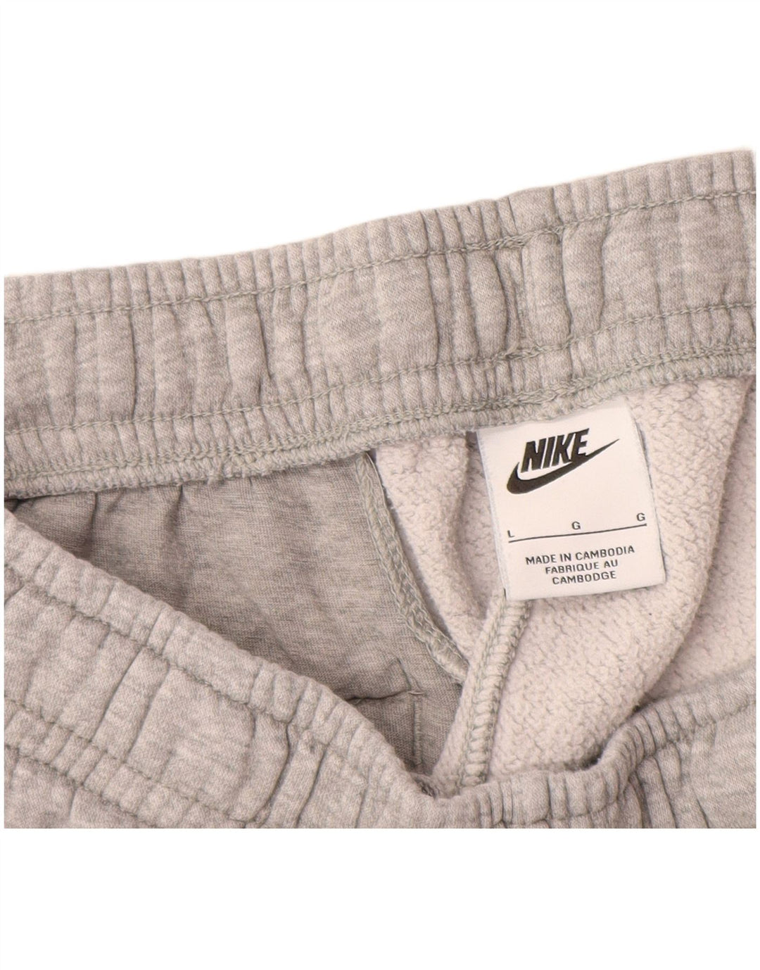 Nike Womens Tracksuit Trousers Joggers UK 14 Large Grey Cotton