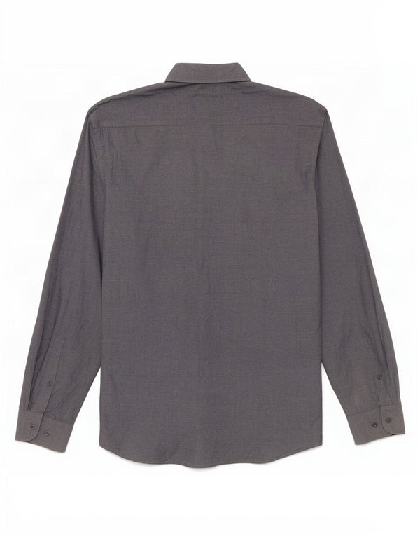 St. Bernard Mens Shirt Size 39/40 15 1/2 Medium Grey Cotton