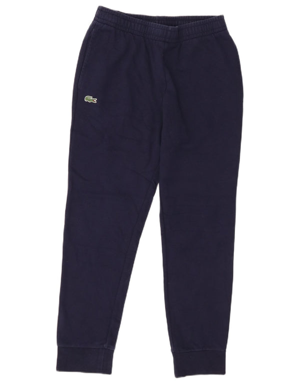 Lacoste Mens Tracksuit Trousers Joggers Size 2 XS Navy Blue Cotton
