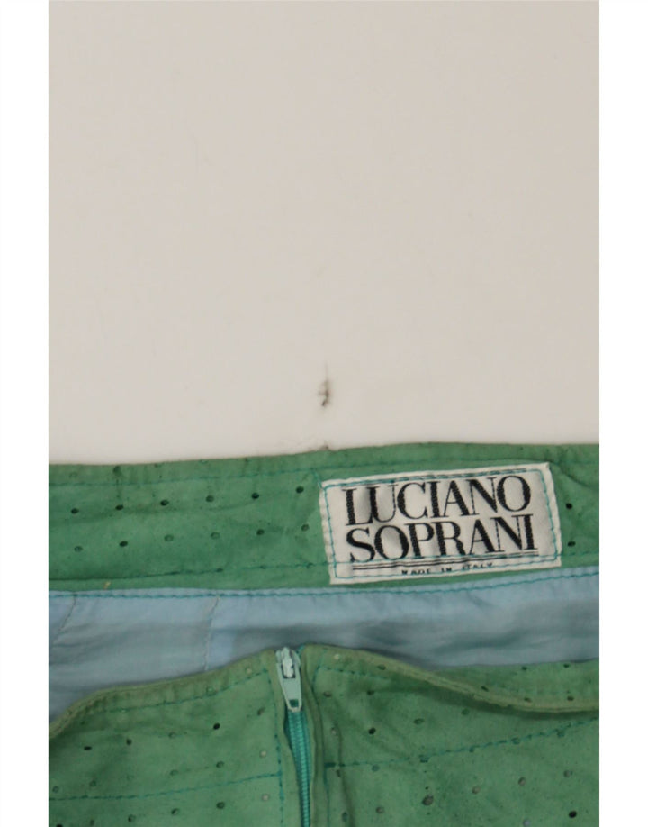 VINTAGE Womens Pencil Skirt W26 Small  Green Spotted Vintage Vintage and Second-Hand Vintage from Messina Hembry 