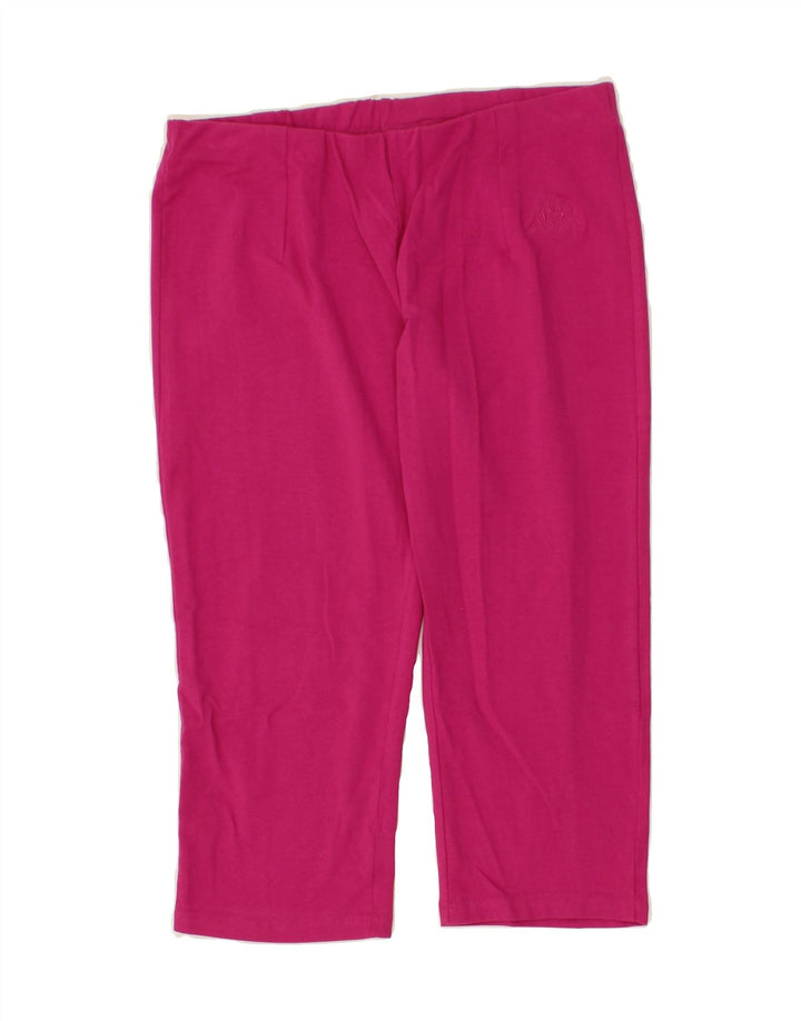 KAPPA Womens Capri Tracksuit Trousers UK 18 XL Pink Vintage Kappa and Second-Hand Kappa from Messina Hembry 