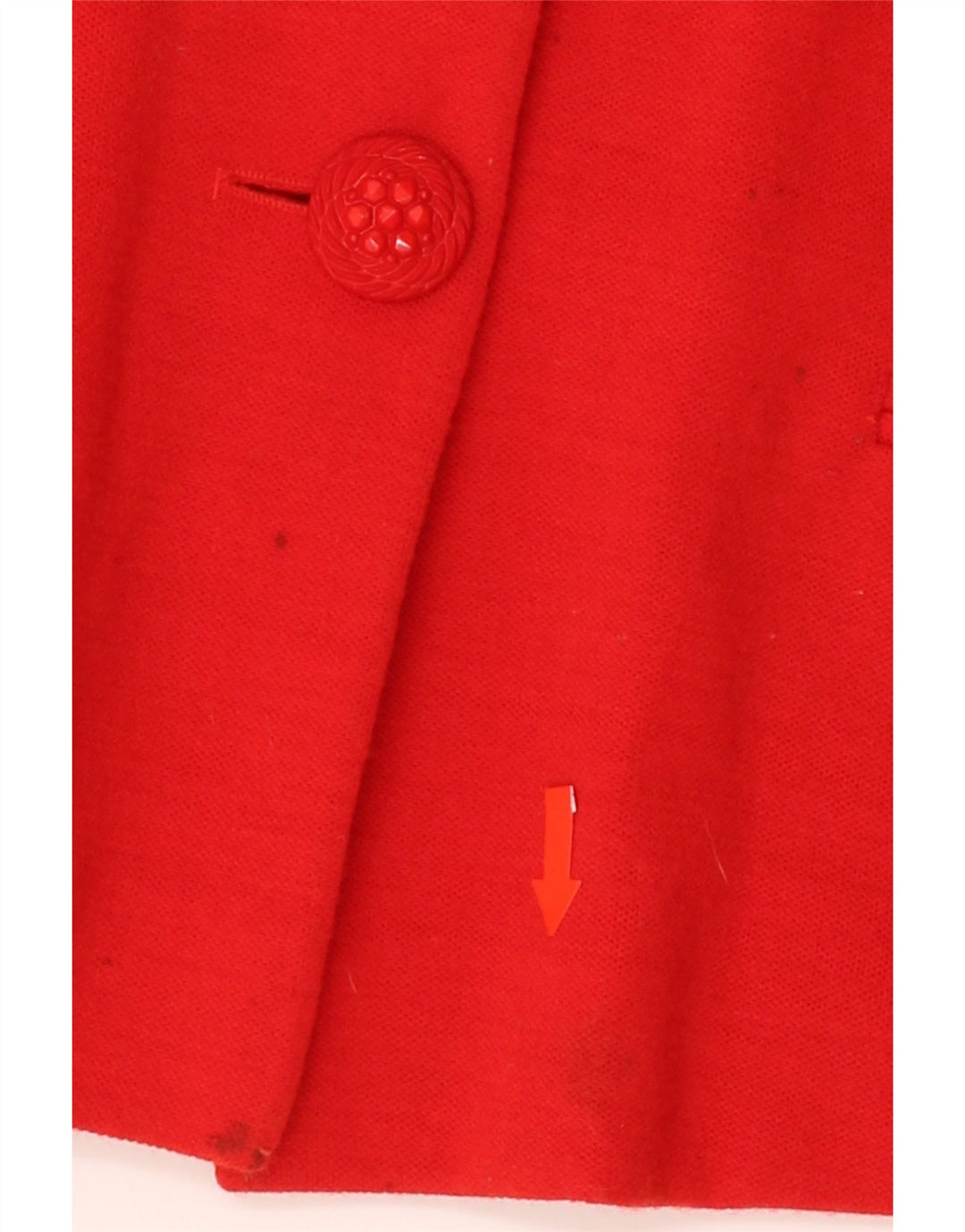 LUISA SPAGNOLI Womens 3 Button Blazer Jacket IT 48 XL Red Wool Vintage Luisa Spagnoli and Second-Hand Luisa Spagnoli from Messina Hembry 