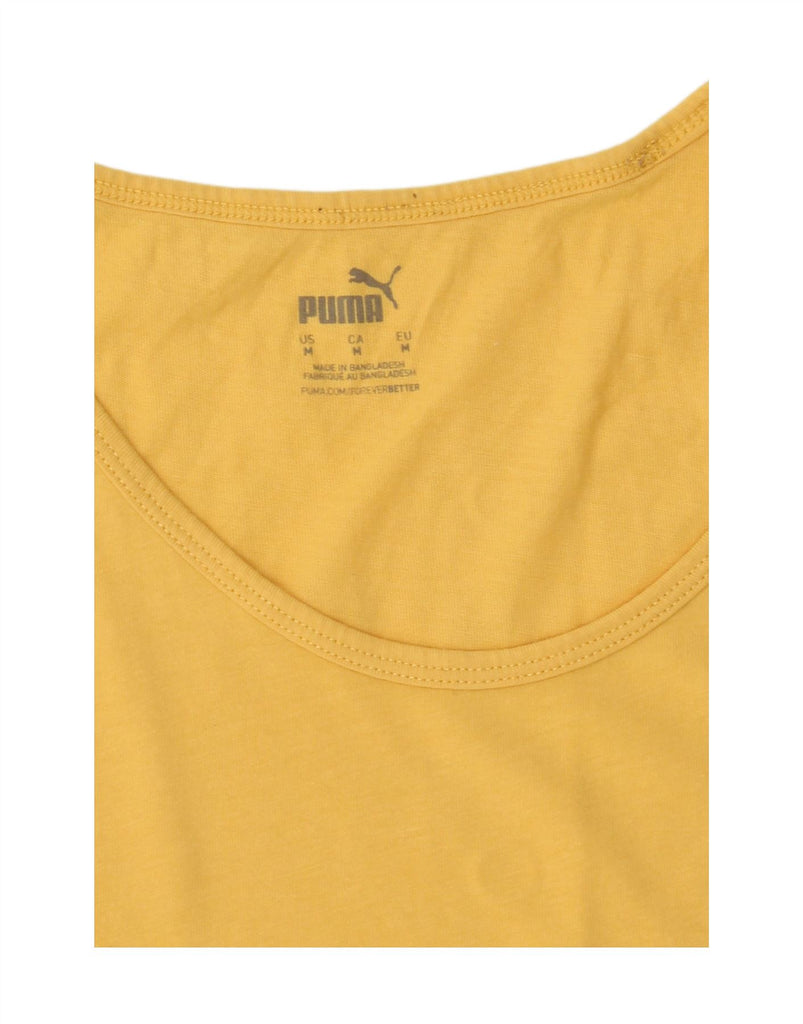 PUMA Mens Vest Top Medium Yellow Vintage Puma and Second-Hand Puma from Messina Hembry 