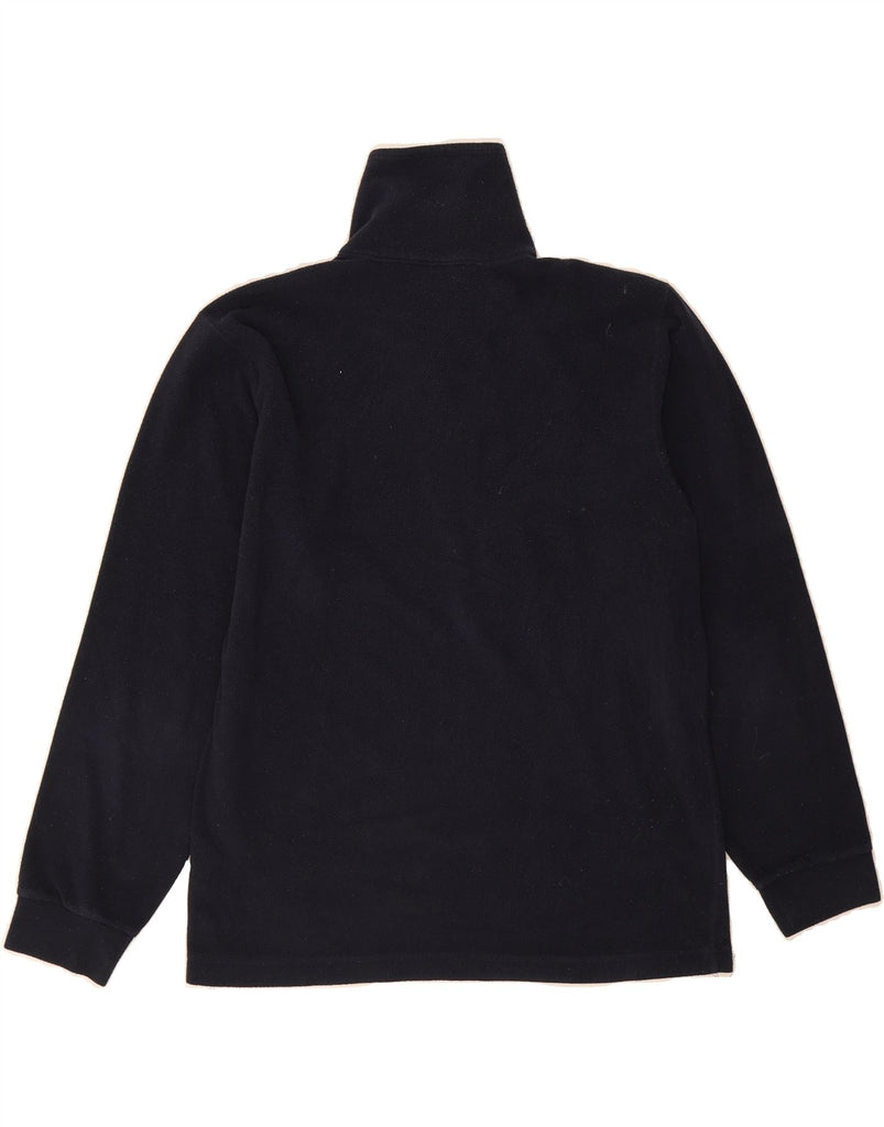 CHAMPION Mens Zip Neck Fleece Jumper Medium Navy Blue Polyester Vintage Champion and Second-Hand Champion from Messina Hembry 