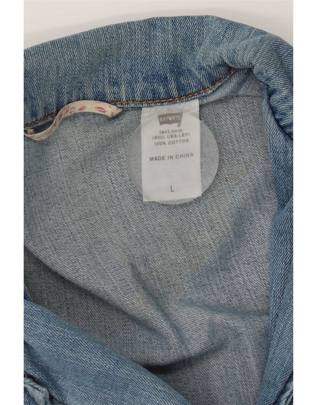Levi's Womens 3 Button Denim Blazer Jacket UK 16 Large Blue Cotton