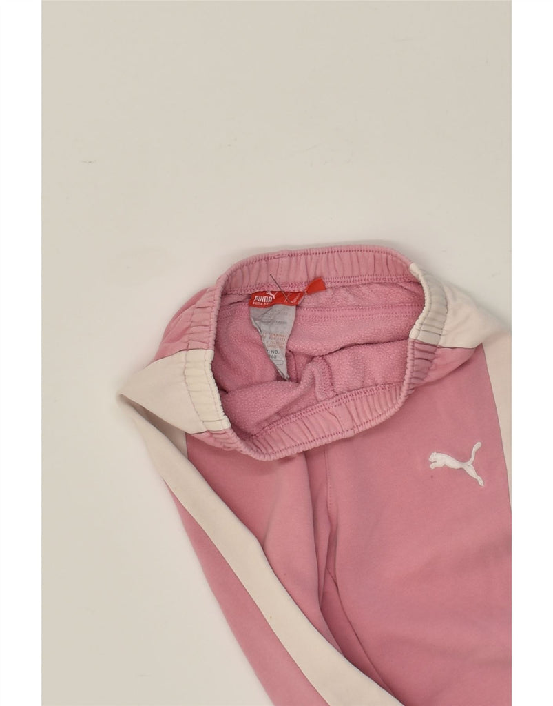 PUMA Girls Tracksuit Trousers Joggers 2-3 Years Pink Colourblock Cotton | Vintage Puma | Thrift | Second-Hand Puma | Used Clothing | Messina Hembry 