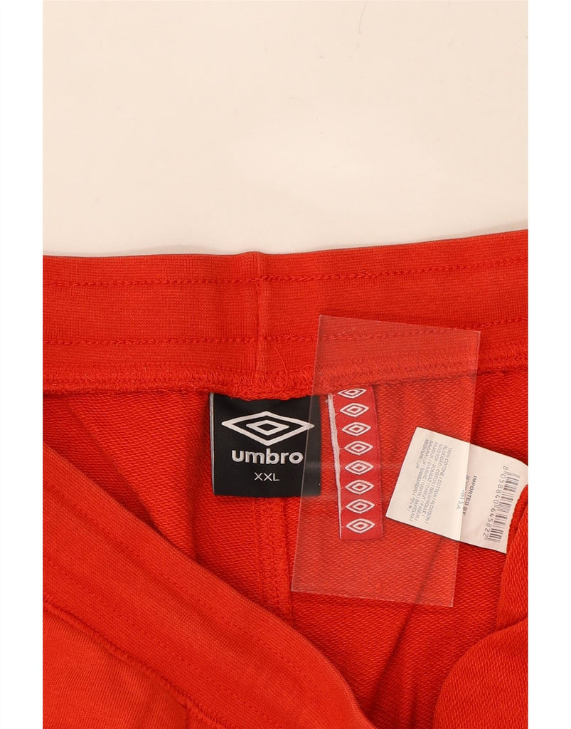 UMBRO Mens Graphic Sport Shorts 2XL  Red Cotton Vintage Umbro and Second-Hand Umbro from Messina Hembry 