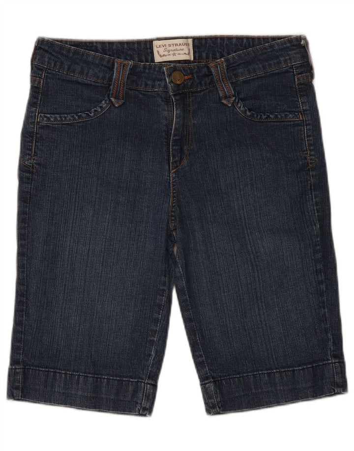 LEVI'S Womens Signature Denim Shorts W32 Large Blue