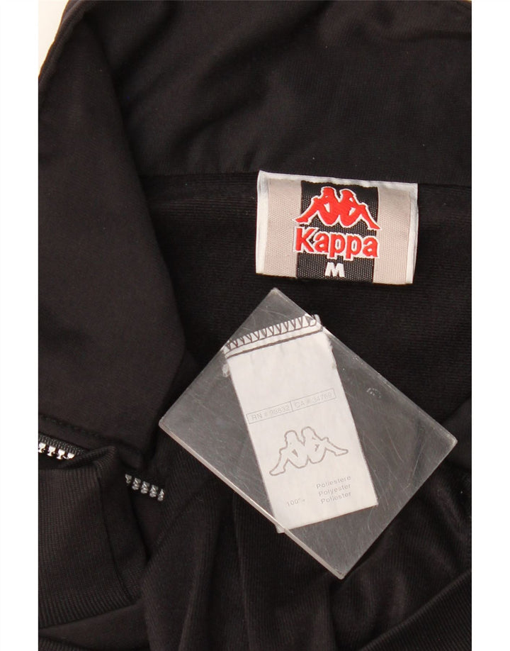 Kappa Mens Tracksuit Top Jacket Medium Black Polyester