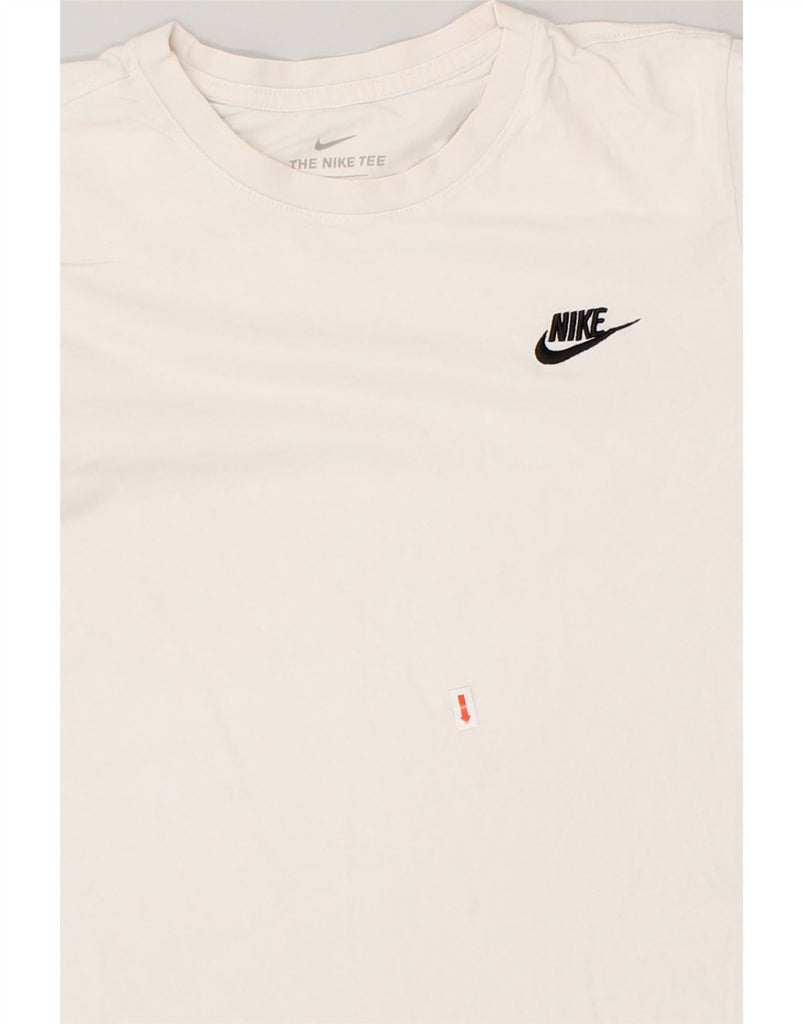 NIKE Mens T-Shirt Top Small White Cotton | Vintage Nike | Thrift | Second-Hand Nike | Used Clothing | Messina Hembry 