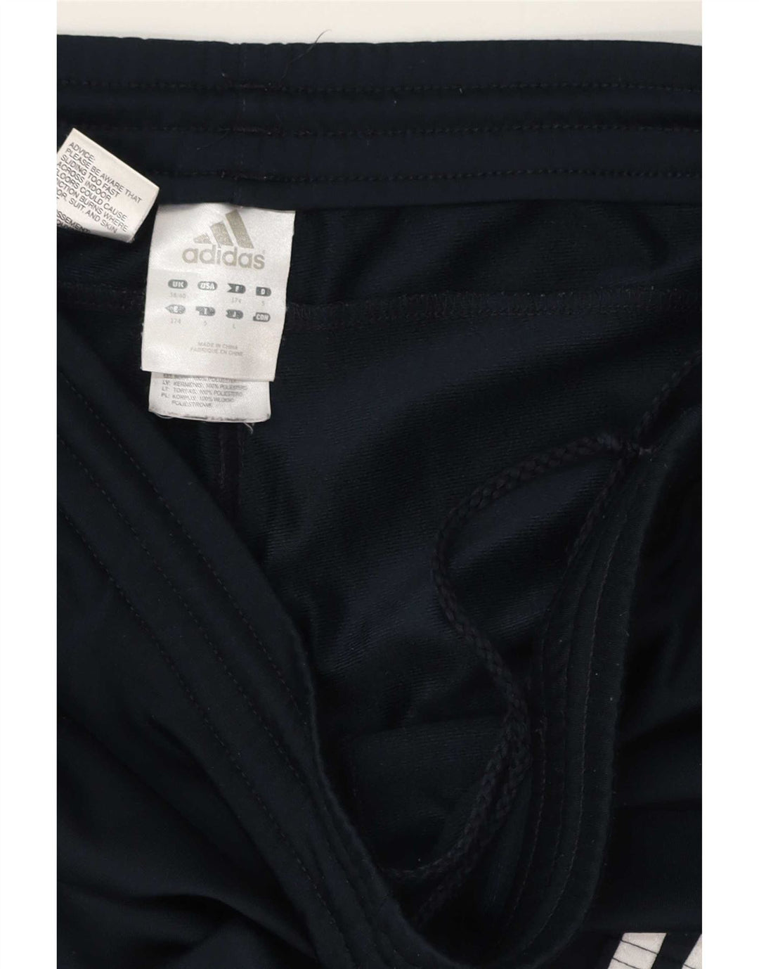 Adidas Mens Tracksuit Trousers UK 38/40 Medium Navy Blue Polyester
