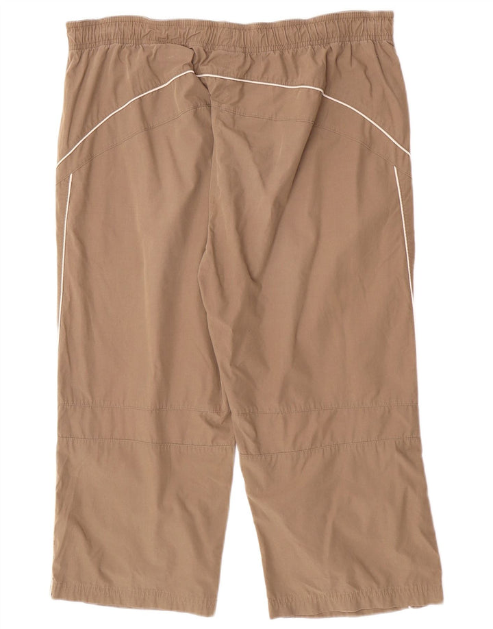 Champion Womens Capri Tracksuit Trousers 2XL  Brown Cotton