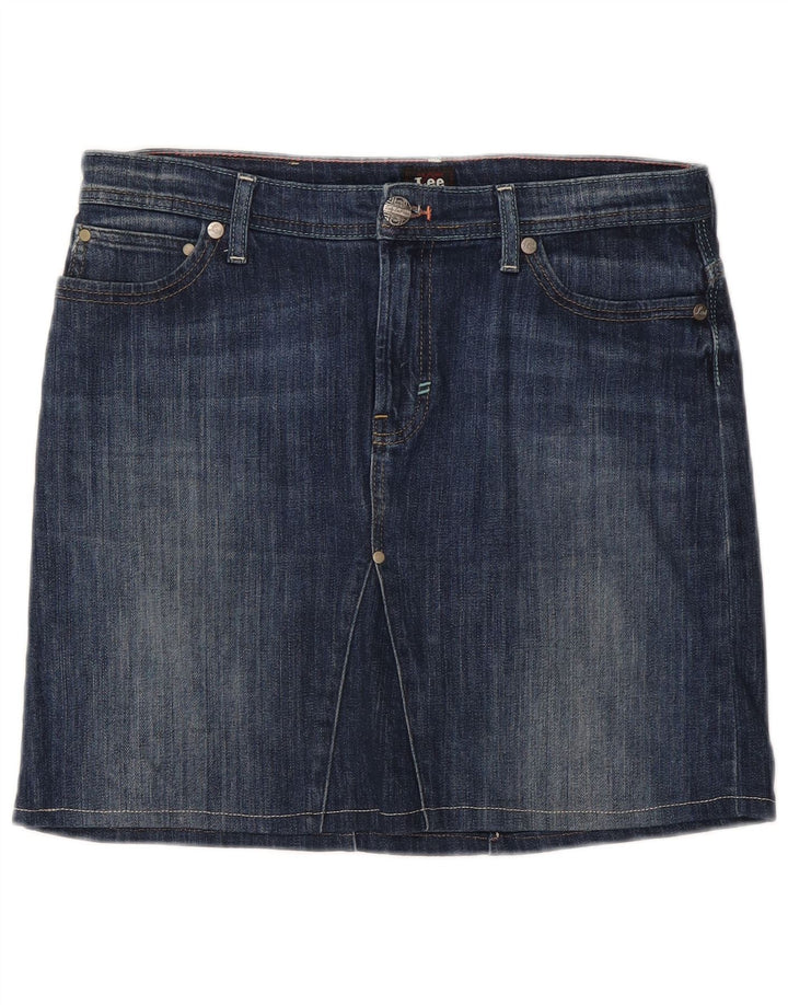 Lee Womens Como Mini Denim Skirt W30 Medium Blue Cotton