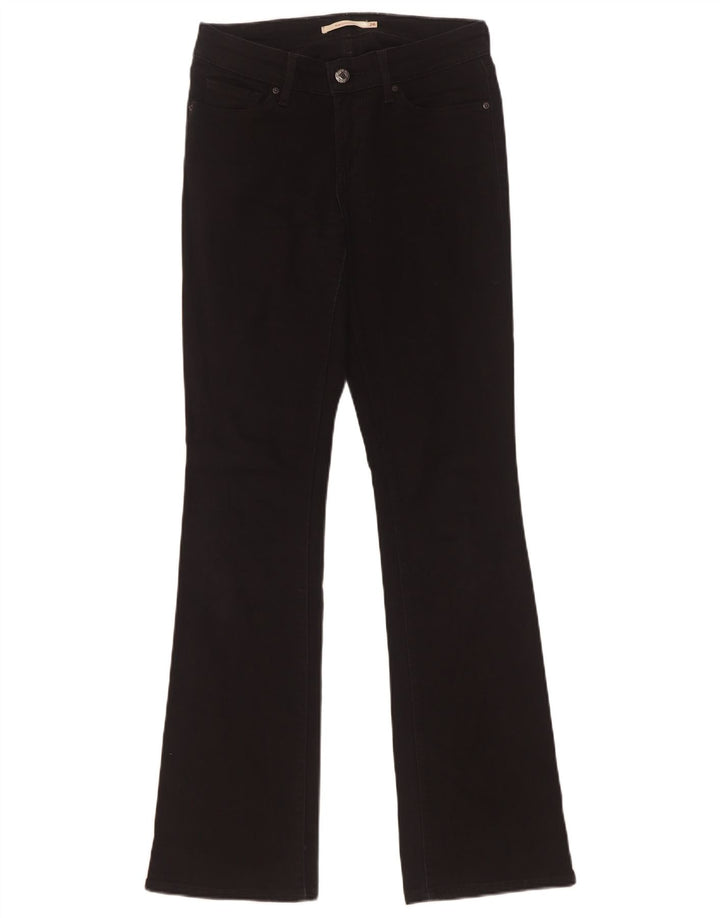 Levi's Womens 715 Bootcut Jeans W26 L32 Black Cotton