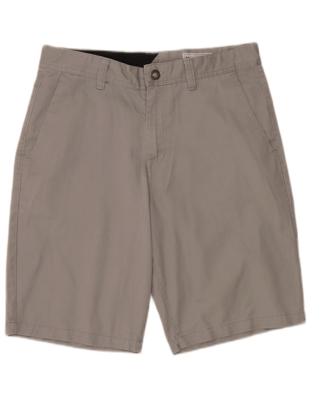 Volcom Mens Chino Shorts W32 Medium Grey Polyester