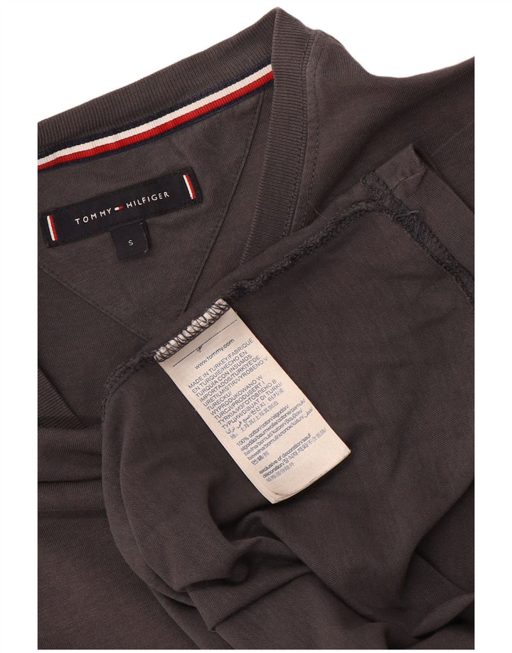 Tommy Hilfiger Mens T-Shirt Top Small Grey Cotton