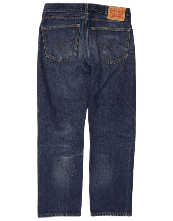 Levi's Mens 505 Straight Jeans W32 L29 Blue Cotton