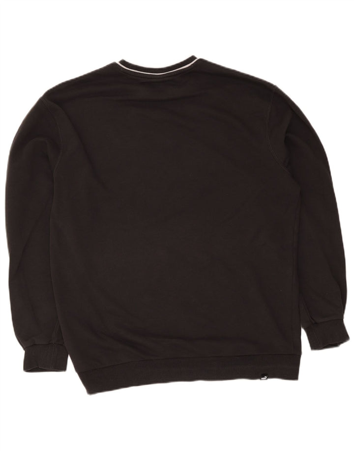 Puma Mens Graphic Sweatshirt Jumper Medium Black Sports