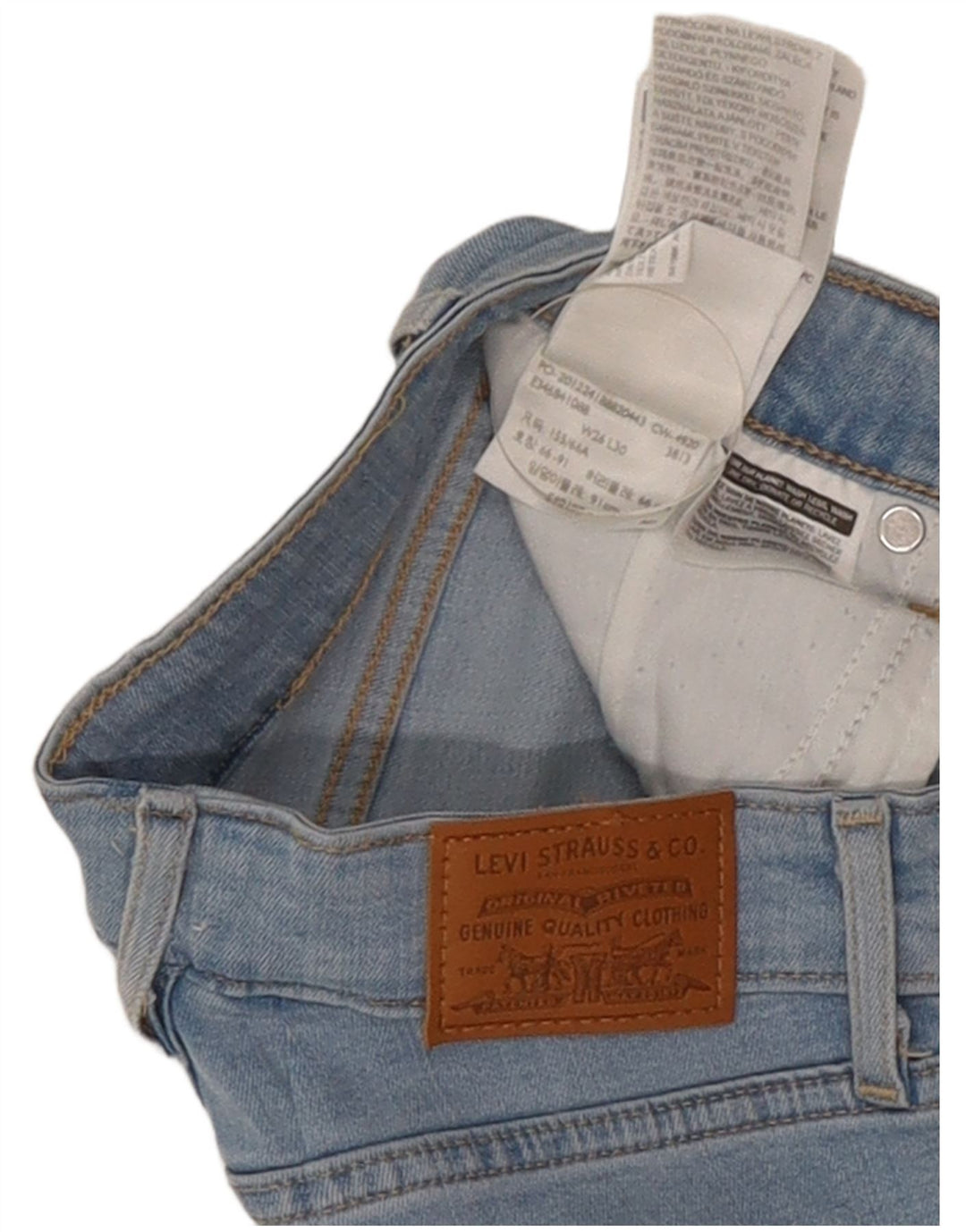 Levi's Womens Skinny Jeans W26 L30 Blue Lyocell