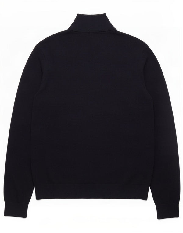Paul Smith Mens Zip Neck Jumper Sweater Large Navy Blue Cotton