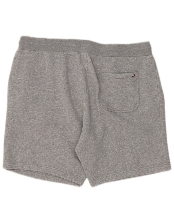 Tommy Hilfiger Mens Graphic Sport Shorts Large Grey Cotton