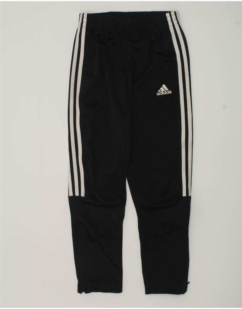 ADIDAS Boys Tracksuit Trousers 9-10 Years Black Polyester | Vintage Adidas | Thrift | Second-Hand Adidas | Used Clothing | Messina Hembry 