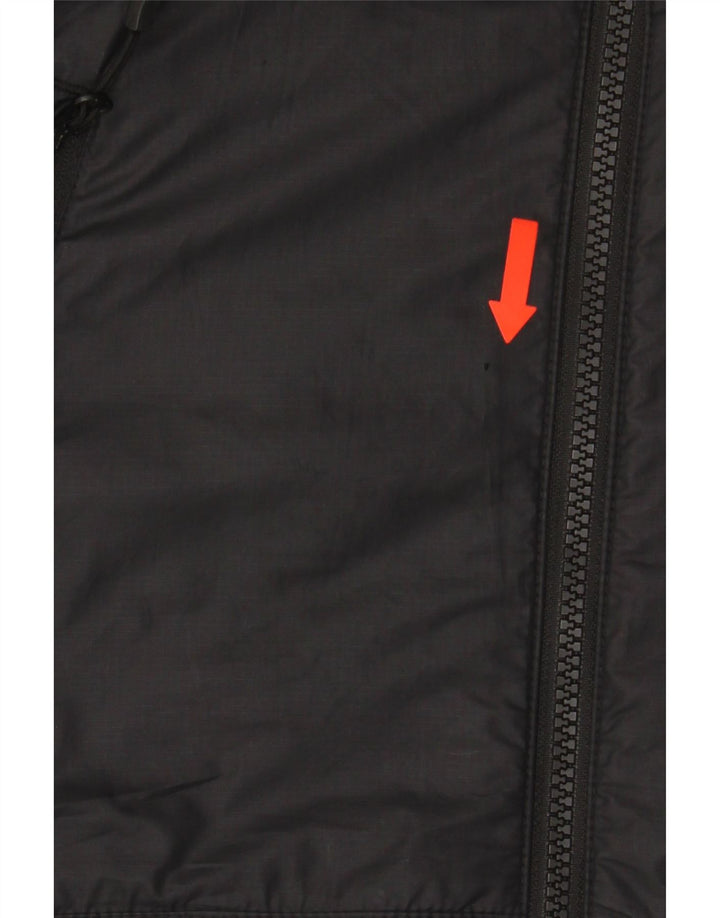 Nike Boys Hooded Windbreaker Jacket 12-13 Years Large  Black Polyester