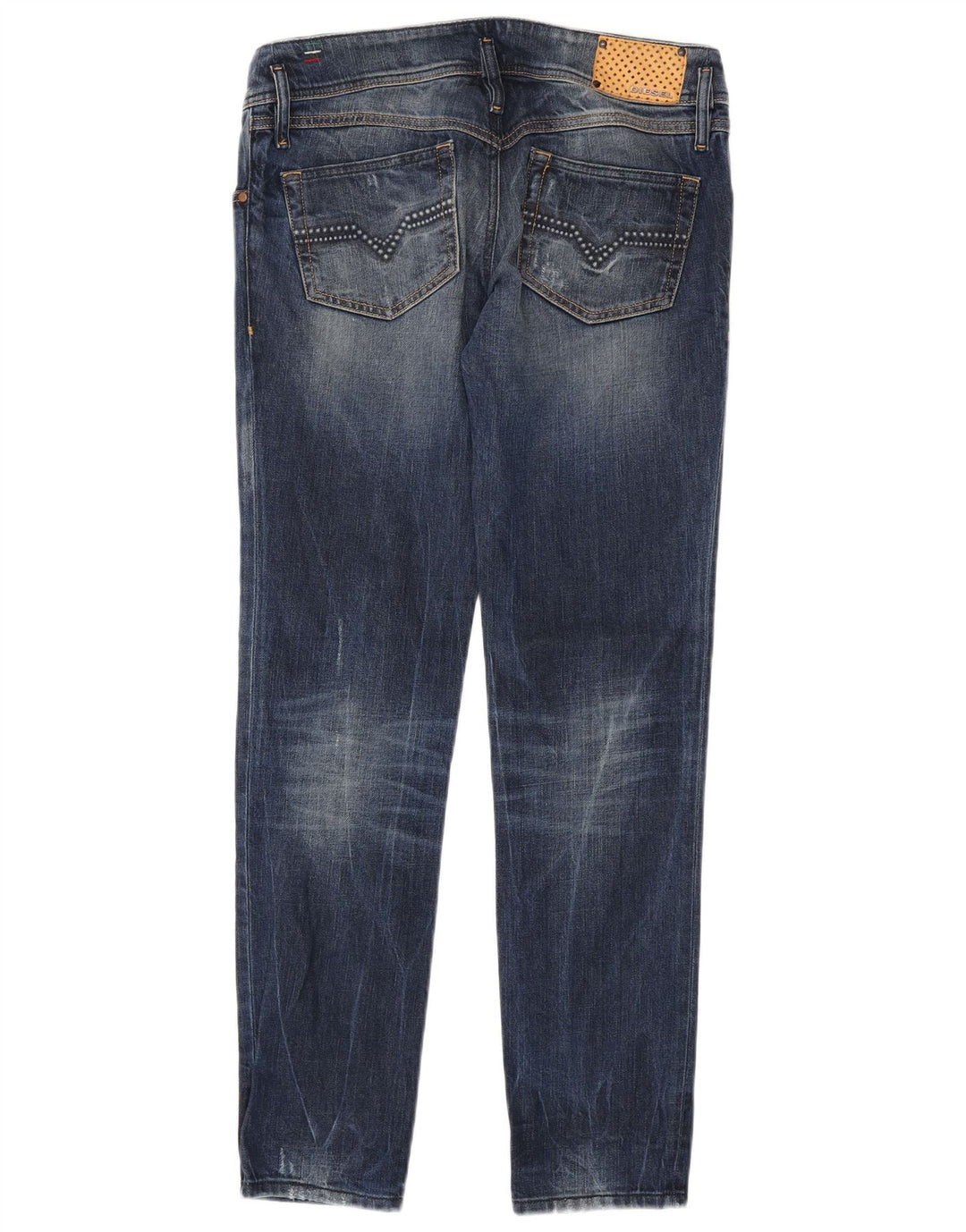 Levi's Womens Matic Distressed Slim Jeans W31 L32 Blue Cotton