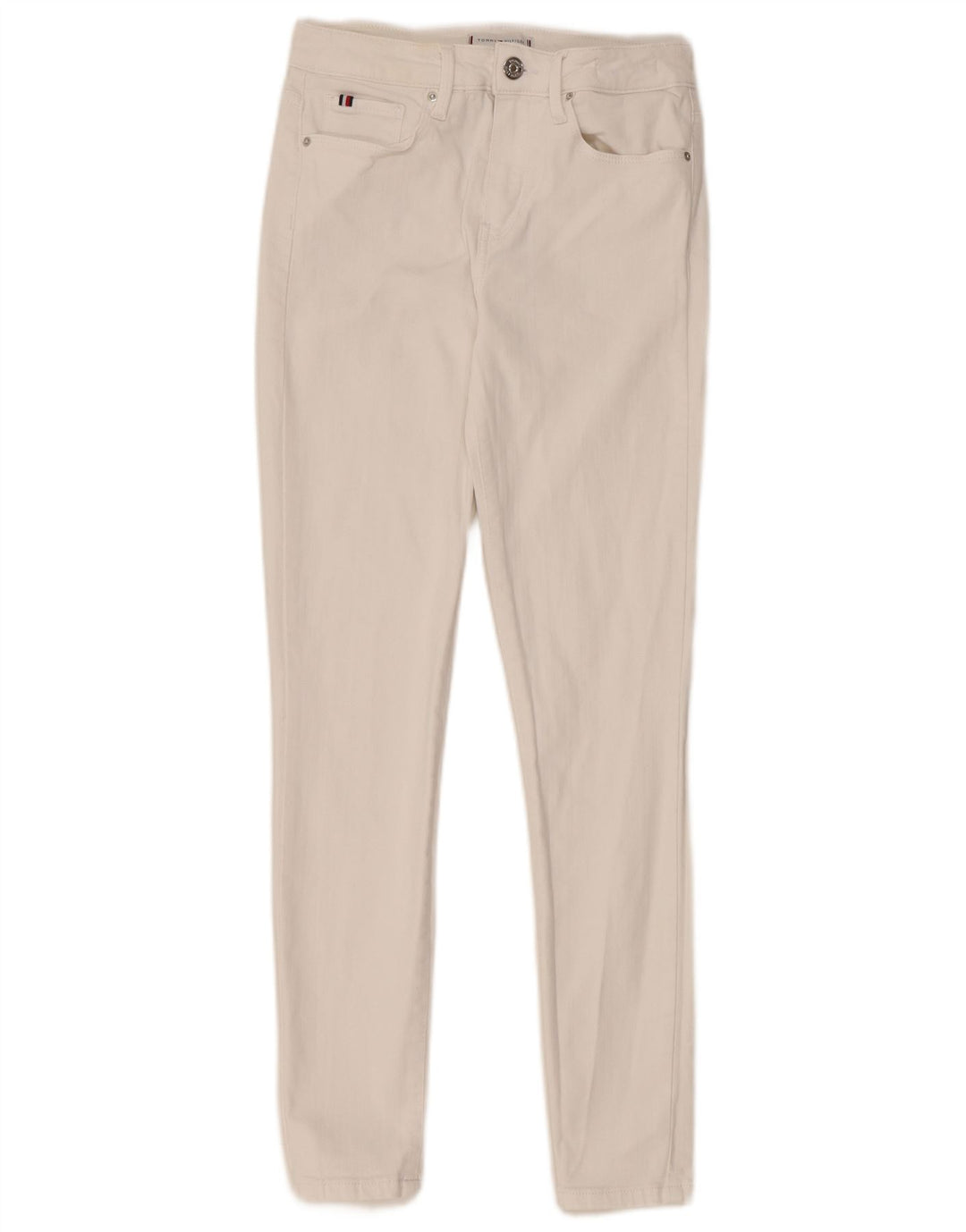 Tommy Hilfiger Womens Como Skinny Jeans W28 L27 White Cotton