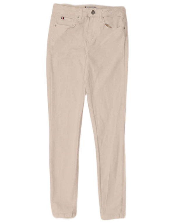 Tommy Hilfiger Womens Como Skinny Jeans W28 L27 White Cotton