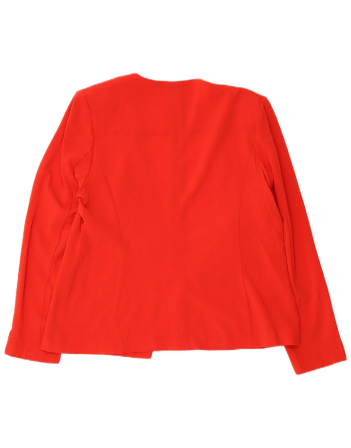 Marks & Spencer Womens Blazer Jacket UK 16 Large Red Polyester