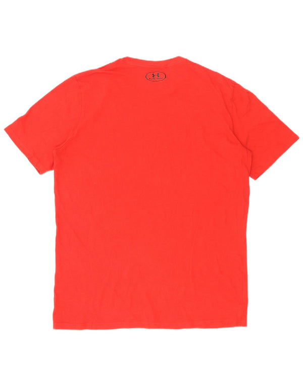 Under Armour Mens Heat Gear T-Shirt Top Large Red