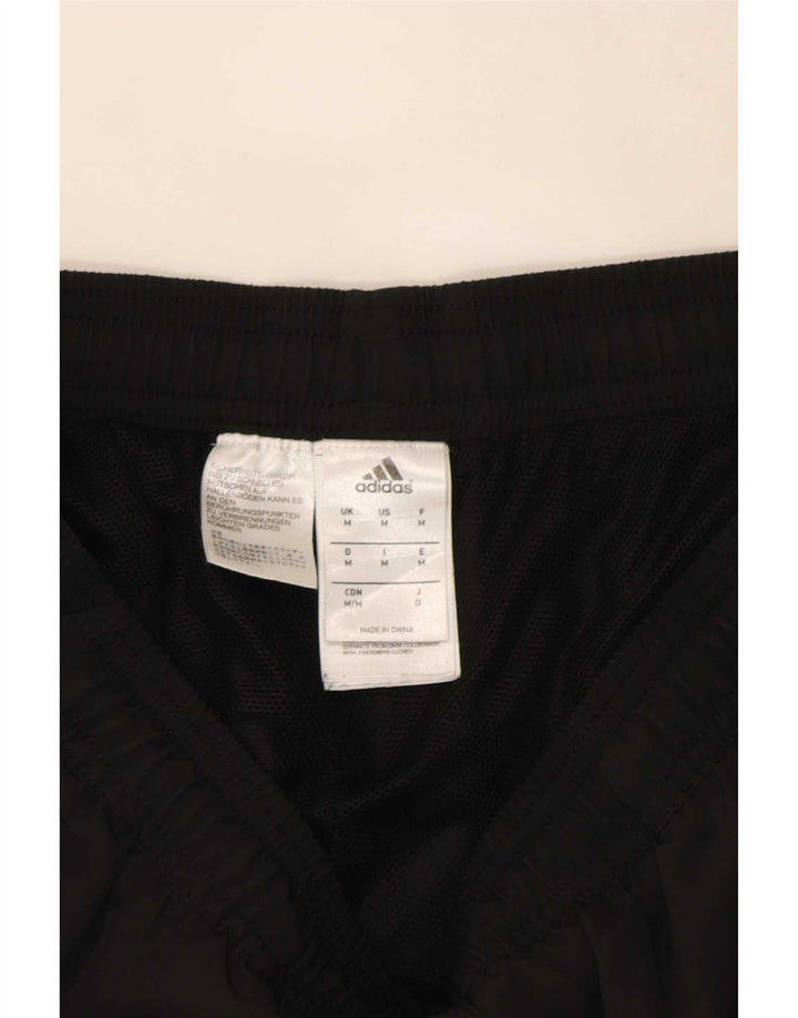 Adidas Mens Tracksuit Trousers Joggers Medium Black Colourblock Polyester