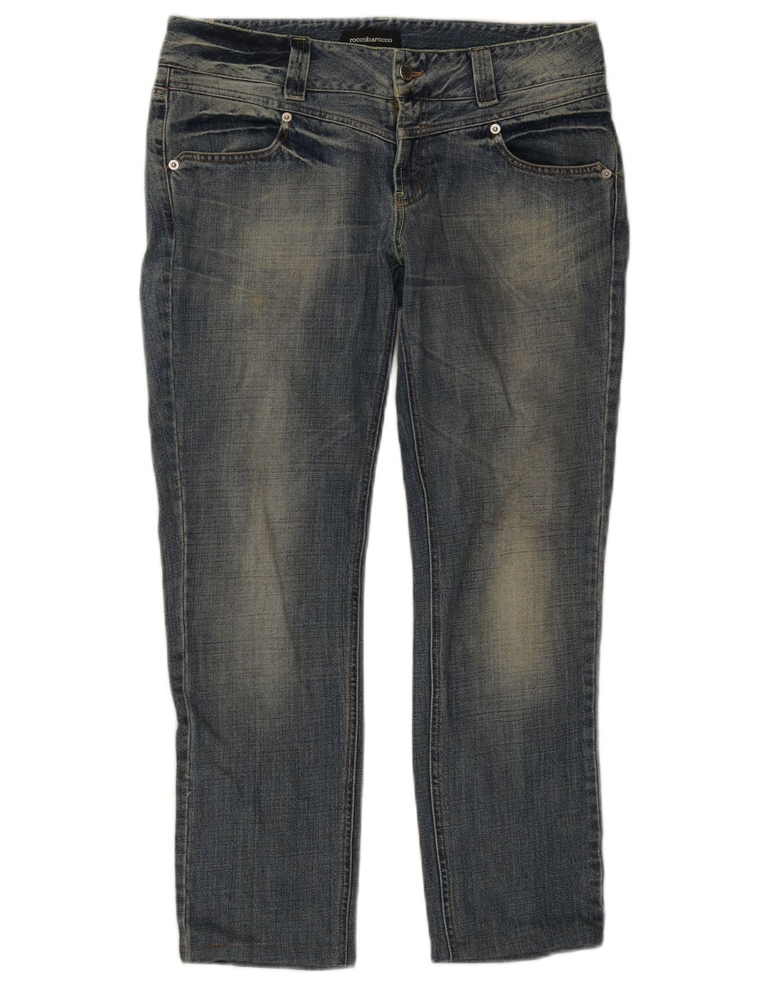 ROCCOBAROCCO Womens Slim Jeans W34 L27 Blue