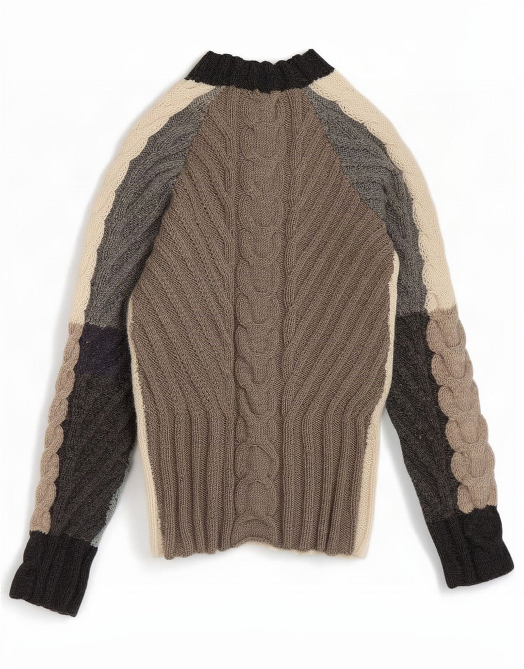 Vintage Womens Turtle Neck Jumper Sweater UK 10 Small Multicoloured