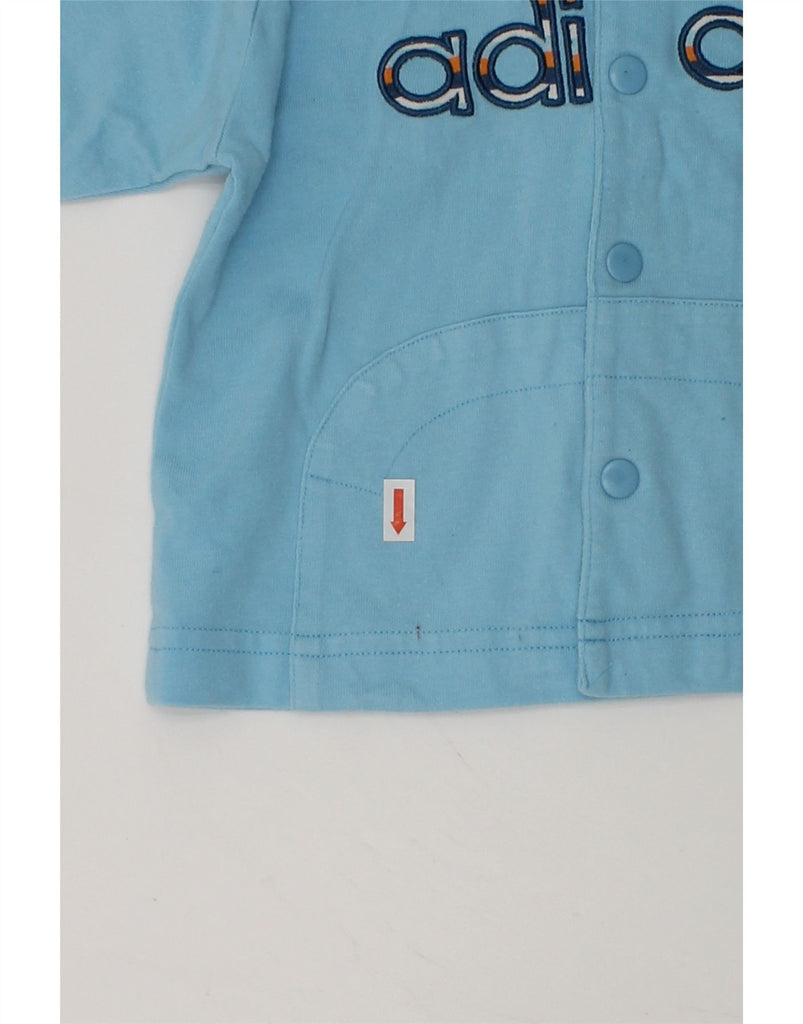 ADIDAS Baby Boys Graphic Hooded Tracksuit Top Jacket 6-9 Months Blue | Vintage Adidas | Thrift | Second-Hand Adidas | Used Clothing | Messina Hembry 