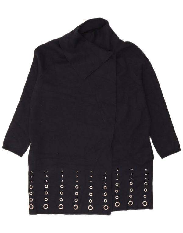 Phase Eight Womens Longline Cardigan Sweater UK 16 Large Navy Blue