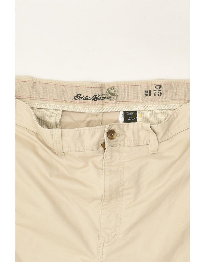 EDDIE BAUER Mens Tall Straight Chino Trousers W44 L32 Beige Cotton | Vintage Eddie Bauer | Thrift | Second-Hand Eddie Bauer | Used Clothing | Messina Hembry 