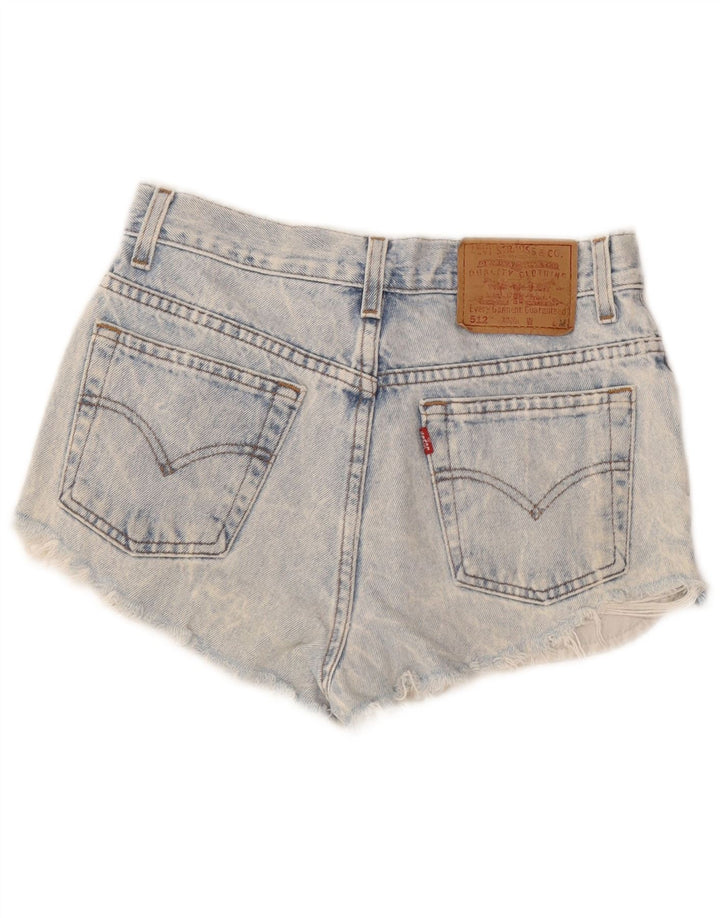 Levi's Womens 512 Denim Slim Fit Hot Pants US 6 Medium W26 Blue Cotton