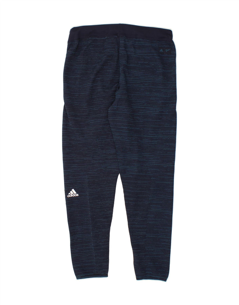 ADIDAS Womens Tracksuit Trousers UK 12/14 Medium  Navy Blue Pinstripe Vintage Adidas and Second-Hand Adidas from Messina Hembry 