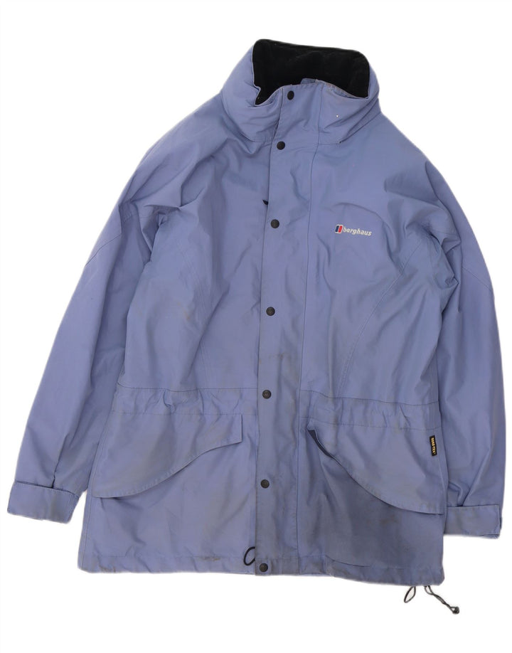 Berghaus Womens Oversized Rain Jacket UK 10 Small Blue Polyester