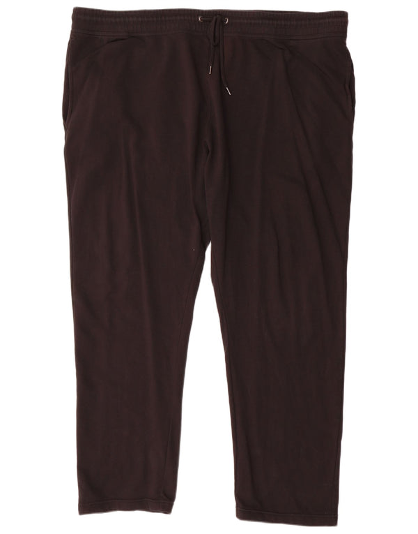 Marks & Spencer Mens Regular Tracksuit Trousers 3XL Black Cotton