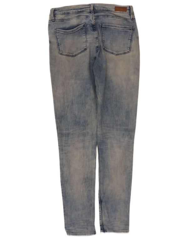Tommy Hilfiger Womens Distressed Skinny Jeans W30 L30 Blue Cotton