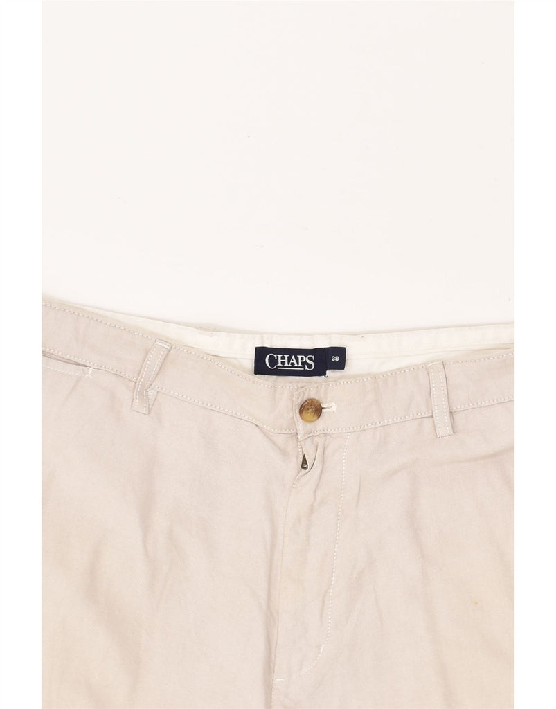 CHAPS Mens Chino Shorts W38 XL Beige Cotton Vintage Chaps and Second-Hand Chaps from Messina Hembry 