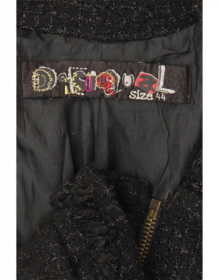 Desigual Womens Utility Jacket EU 44 XL Black