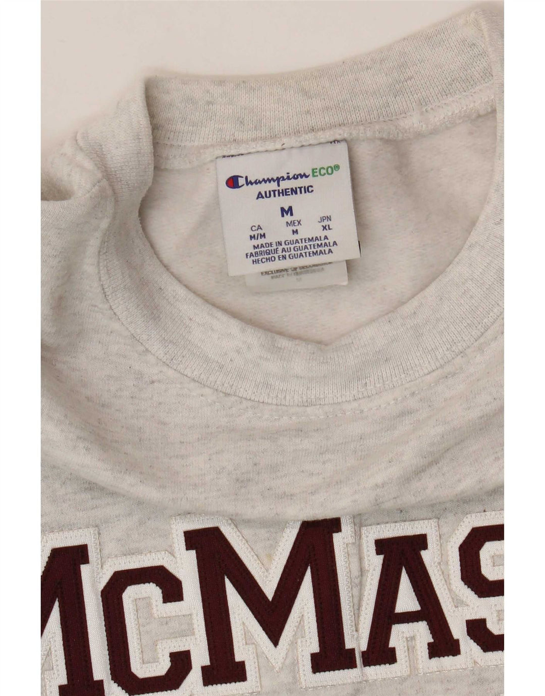 Champion Mens Graphic Sweatshirt Jumper Medium Grey Cotton