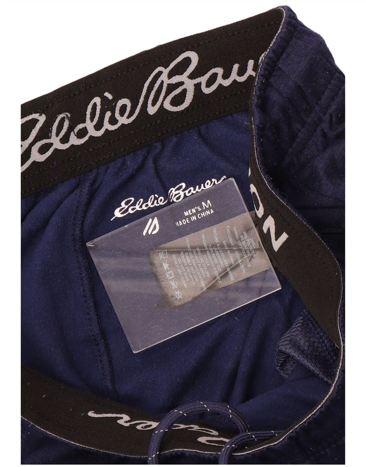 Eddie Bauer Mens Tracksuit Trousers Joggers Medium Navy Blue Polyester