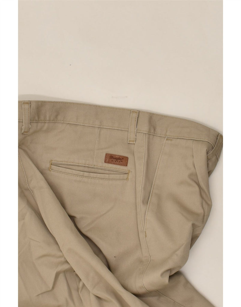 WRANGLER Mens Pegged Chino Trousers W32 L30  Beige Cotton | Vintage Wrangler | Thrift | Second-Hand Wrangler | Used Clothing | Messina Hembry 