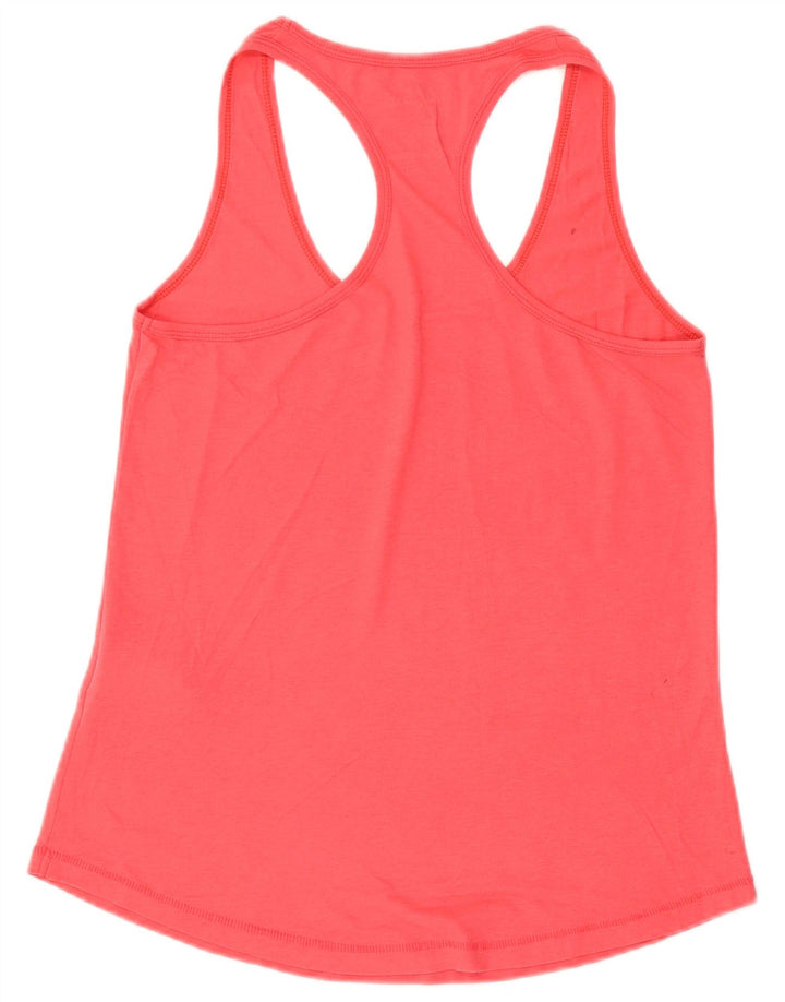 Nike Womens Loose Fit Graphic Vest Top UK 12 Medium Pink Polyester